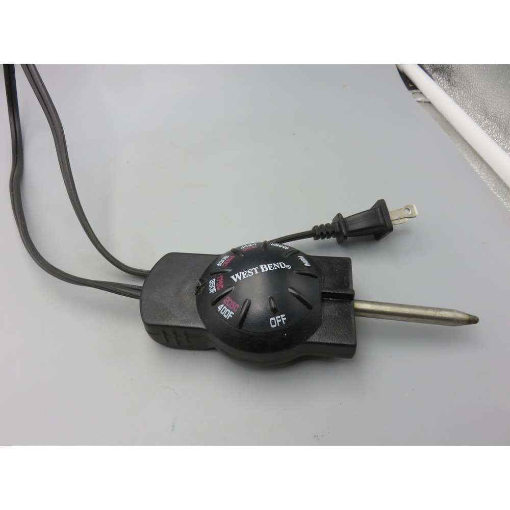 West Bend Electric Temperature Control Probe Power Cord WB #7 1500W 120V Black